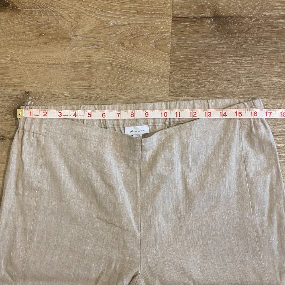 J Jill Linen Stretch Trousers Women's M - Picture 8 of 11
